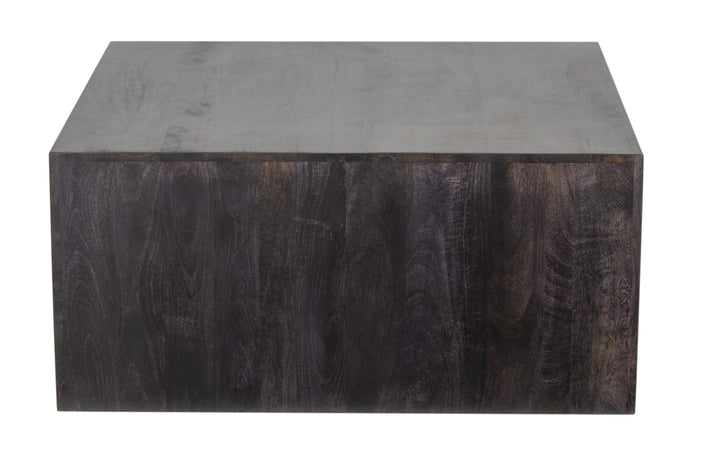 The Fox & Roe Folsom Large Square Coffee Table in Charcoal Finish