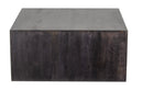 The Fox & Roe Folsom Large Square Coffee Table in Charcoal Finish