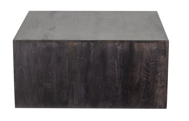The Fox & Roe Folsom Large Square Coffee Table in Charcoal Finish