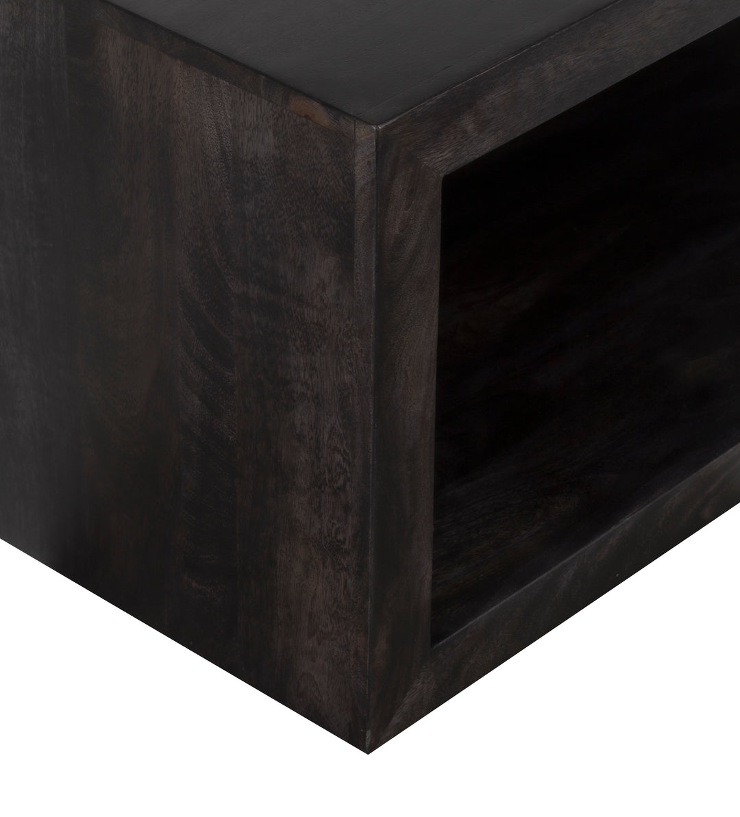 The Fox & Roe Folsom Large Square Coffee Table in Charcoal Finish