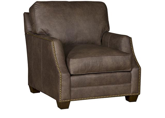 The Benson Custom Leather Sofa, Chair, and Sectional Collection King Hickory Furniture