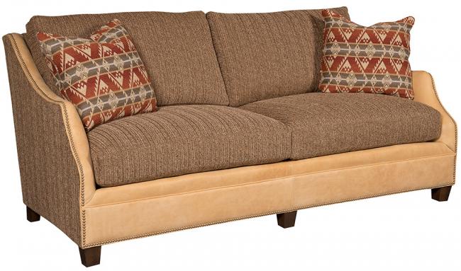 The Brandy Custom Leather Sofa, Chair, and Sectional Collection King Hickory Furniture