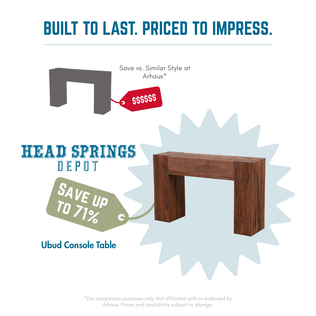 Comparison: Ubud Console Table vs Arhaus