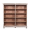 The St. James Panel Double Shelving in Antiqued Grey Finish