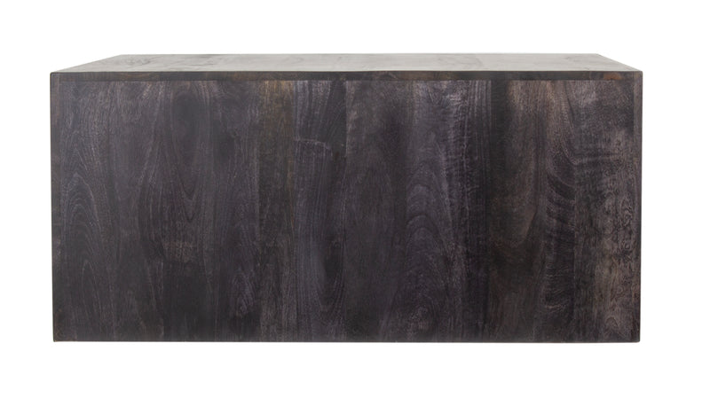 The Fox & Roe Folsom Large Square Coffee Table in Charcoal Finish