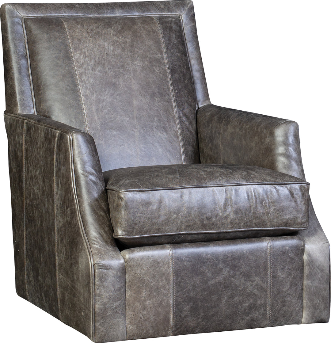 Mayo Furniture Collection Custom Leather Swivel Glider Chair 2325L