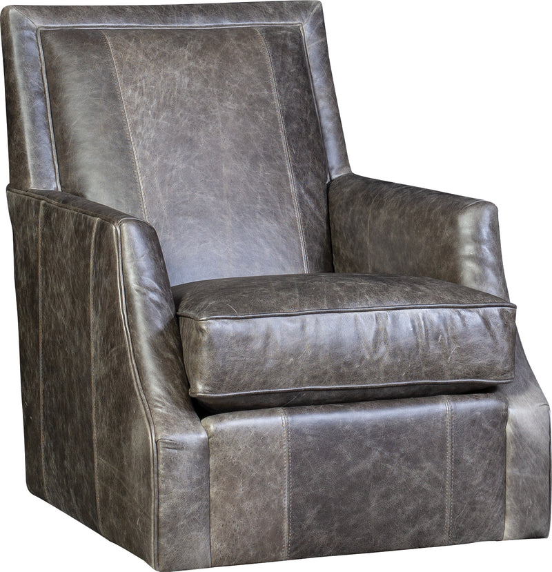Mayo Furniture Collection Custom Leather Swivel Glider Chair 2325L