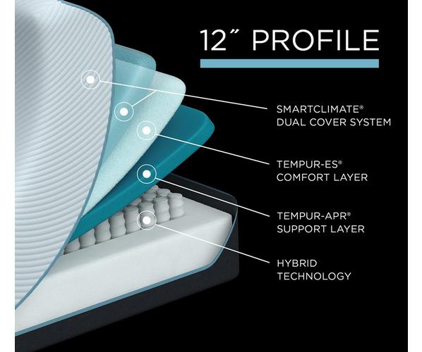 Tempur-Pedic ProAdapt® 12" Medium Hybrid Mattress