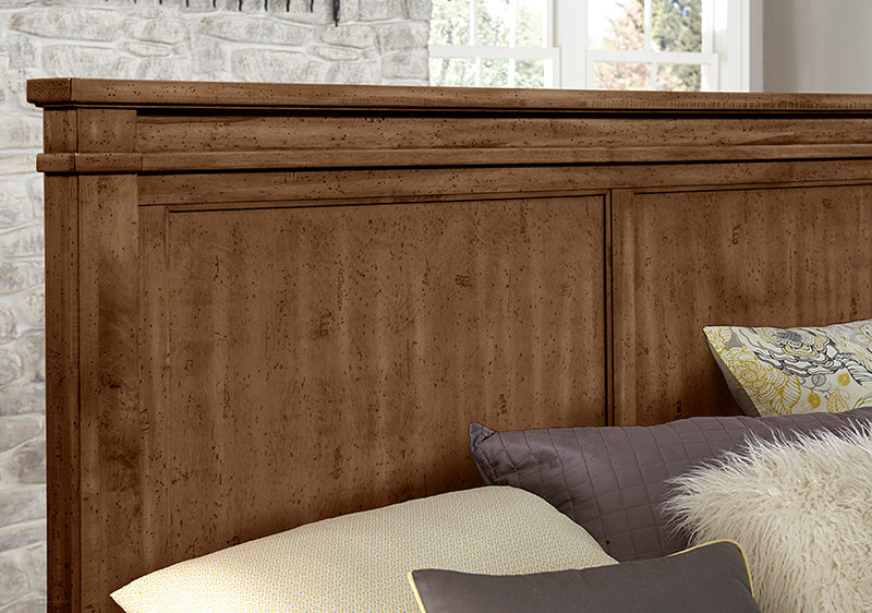Artisan & Post Solid Wood Cool Rustic Mansion Bed Mansion Bed in Amber Finish