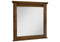 Artisan & Post Solid Wood Cool Rustic Landscape Mirror - Beveled Glass in Amber Finish