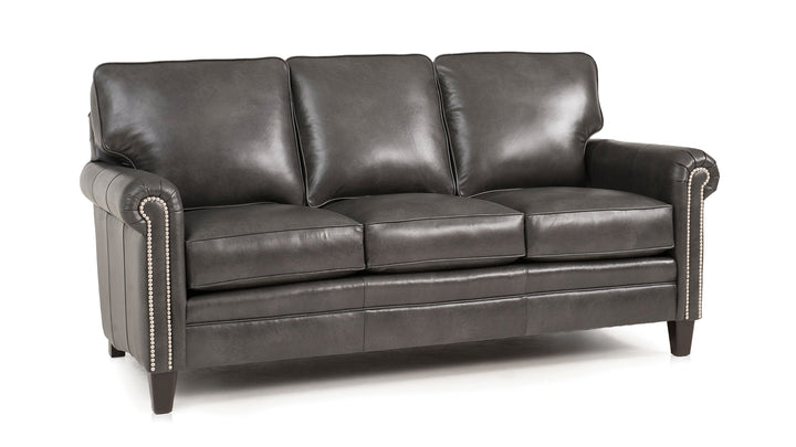Smith Brothers SB234 Style Custom Leather Sofa
