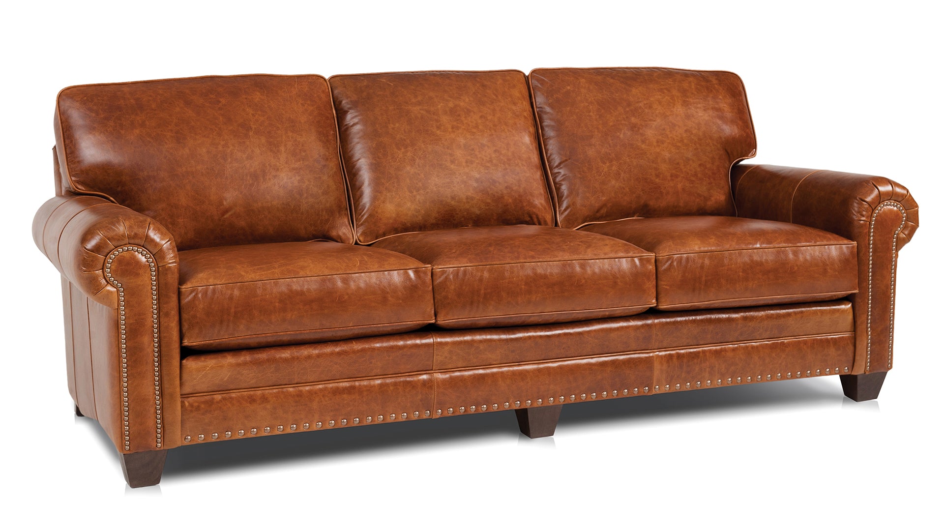 Custom Leather Sofa Smith Brothers