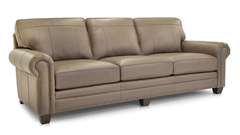 Smith Brothers SB253 Style Custom Leather Sofa - | Smith Brothers