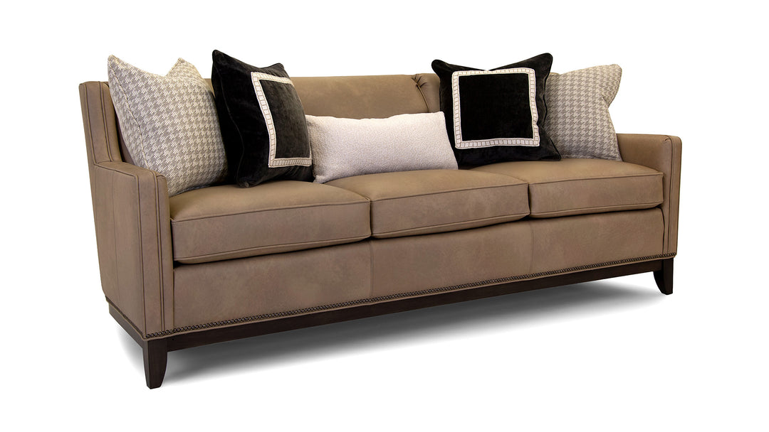 Smith Brothers SB258 Style Custom Leather Sofa