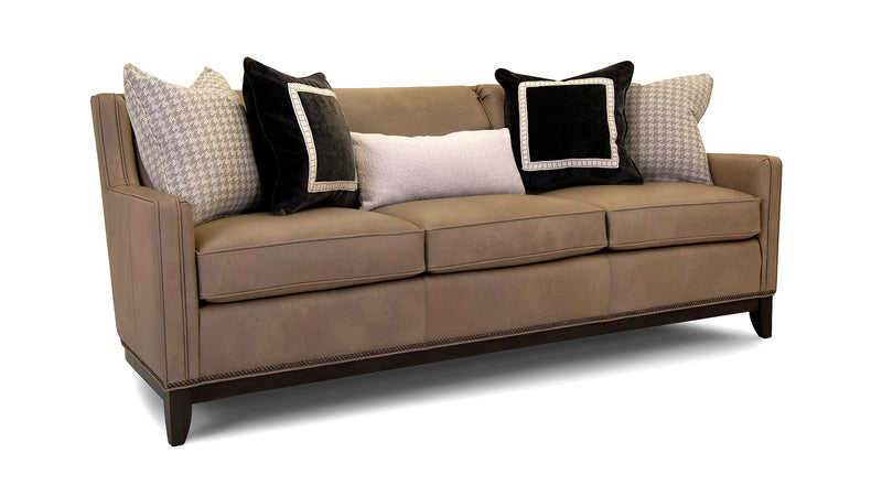 Smith Brothers SB258 Style Custom  Leather  Sofa - | Smith Brothers