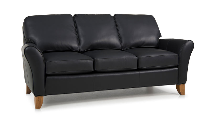 Smith Brothers SB344 Style Custom  Leather  Sofa - | Smith Brothers