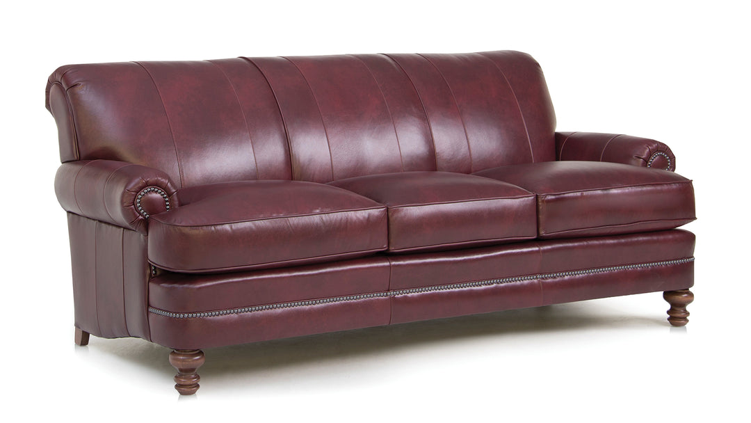 Smith Brothers SB346 Style Custom Leather Sofa