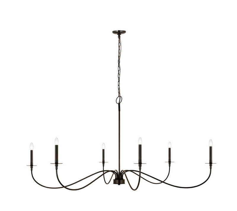 The Z-Lite Arrington Collection 6 Light Chandelier