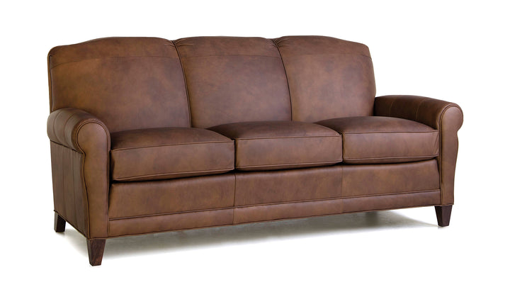 Smith Brothers SB374 Style Custom Leather Sofa
