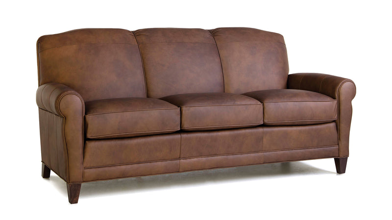 Smith Brothers SB374 Style Custom Leather Sofa - | Smith Brothers