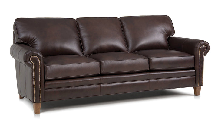 Smith Brothers SB395 Style Custom Leather Sofa