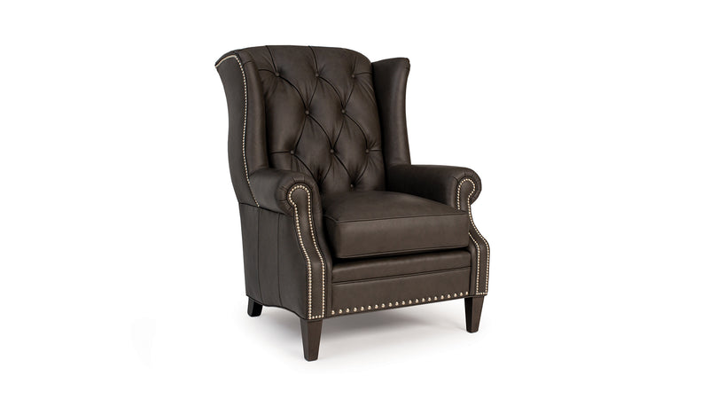 Smith Brothers SB547 Style Leather Chair - | Smith Brothers