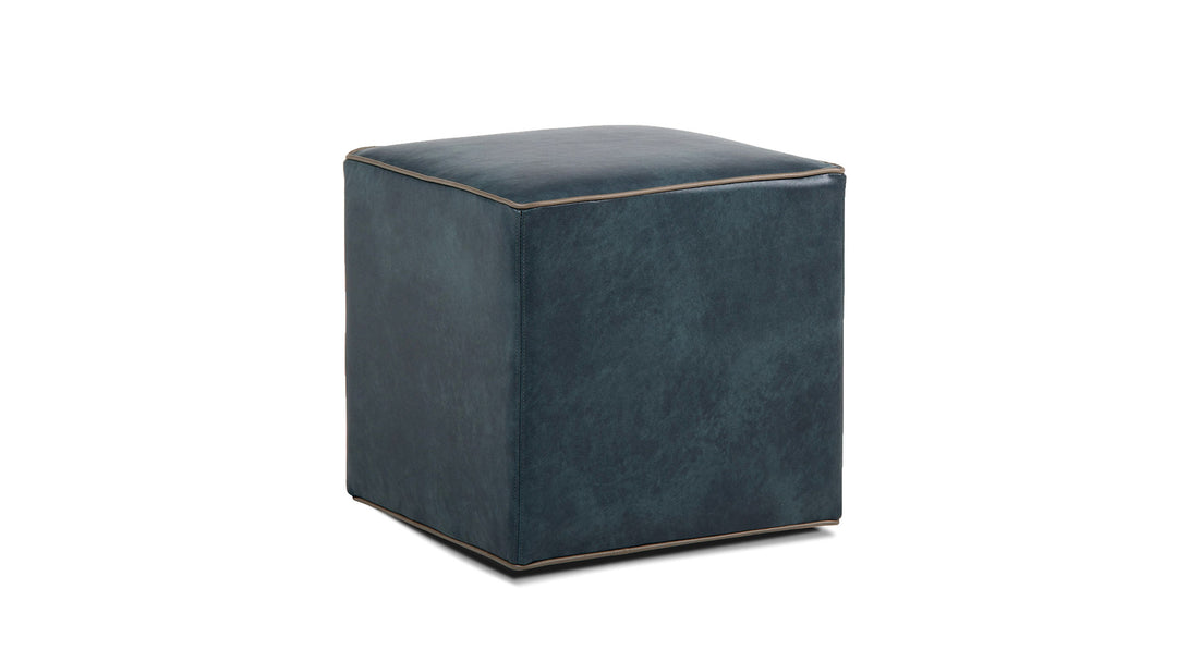 Smith Brothers SB953 Style Leather Occasional Ottomans