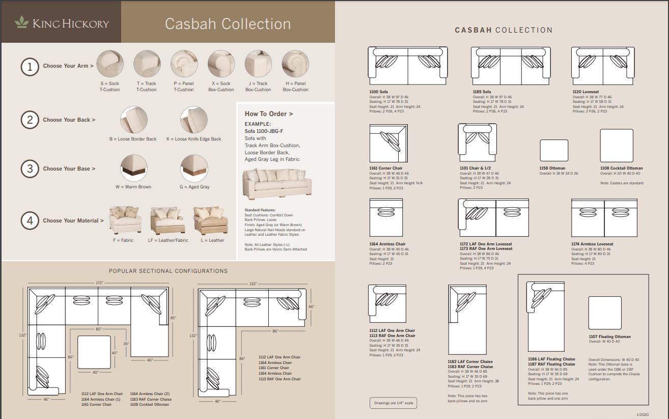 CASBAH SOFA King Hickory Furniture