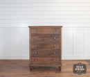 The Fox & Roe Maison 5 Drawer High Boy Chest of Drawers