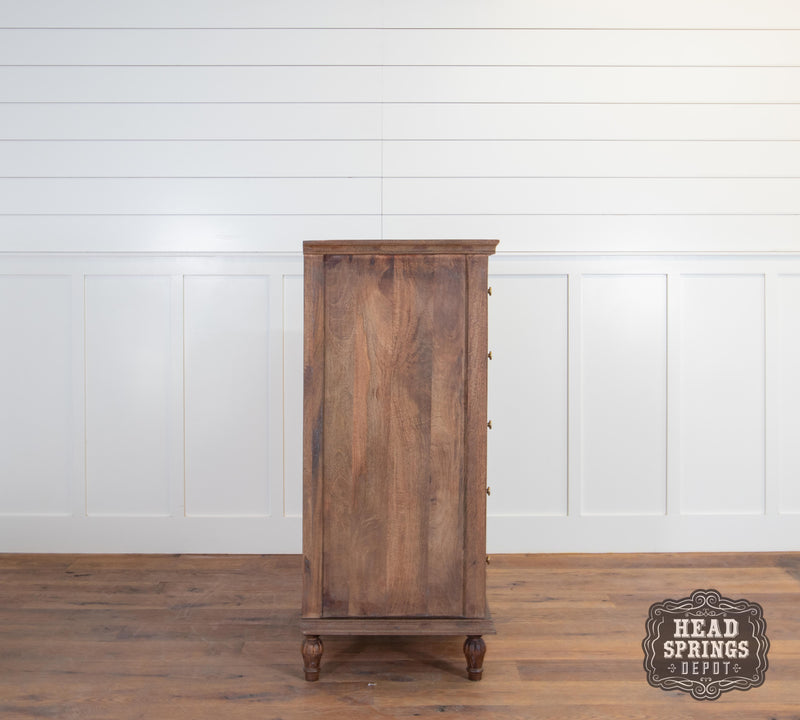 The Fox & Roe Maison 5 Drawer High Boy Chest of Drawers