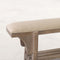 Fox & Roe Narrow Boot Bench Salvage Finish & Paris Linen Fabric Seating