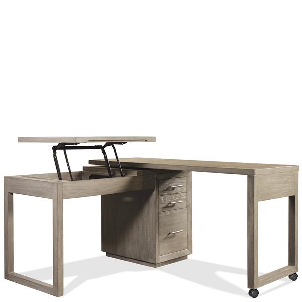 Prelude Swivel Lift Top L-Desk Riverside Furniture 39632