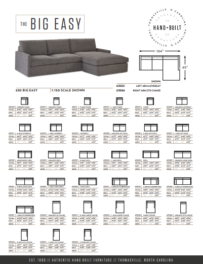 The Big Easy Custom Sofa Extra Deep by Younger Furniture 63530