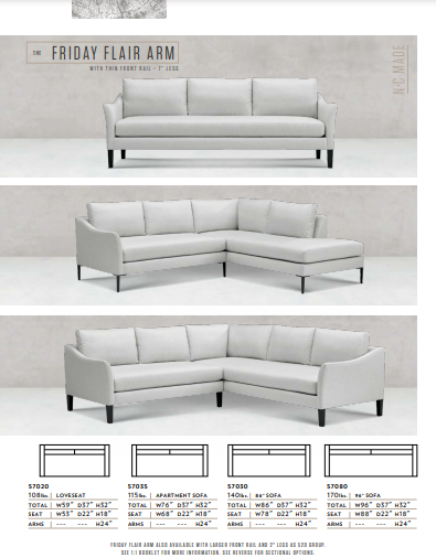 The Friday Custom Sofa by Younger Furniture 57033