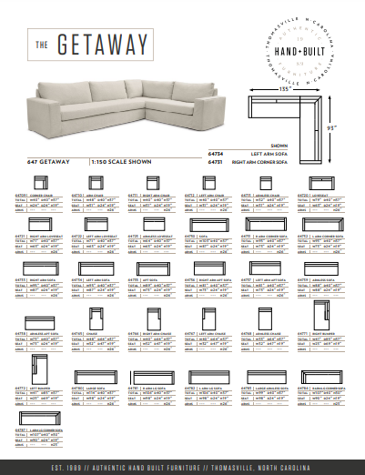 The Getaway Custom Sofa by Younger Furniture 64730