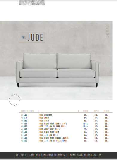 The Jude Custom Sofa by Younger Furniture 46530