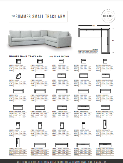 The Summer Custom Sofa by Younger Furniture 64230