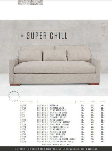 The Super Chill Custom Sofa by Younger Furniture 62730