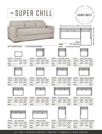 The Super Chill Custom Sofa by Younger Furniture 62730