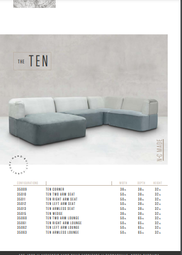 The Ten Custom Sofa by Younger Furniture 35013