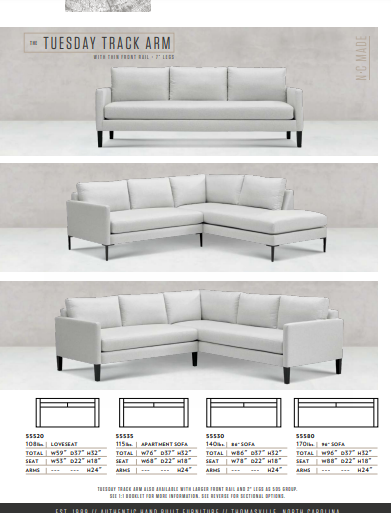 The Tuesday Custom Sofa by Younger Furniture 55580
