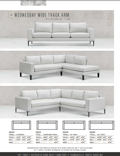 The Wednesday Custom Sofa by Younger Furniture 58580