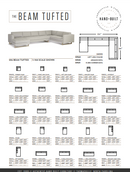 The Beam Tufted Sectional by Younger Furniture 59681