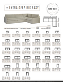 The Big Easy Extra Deep Sectional by Younger Furniture 63534