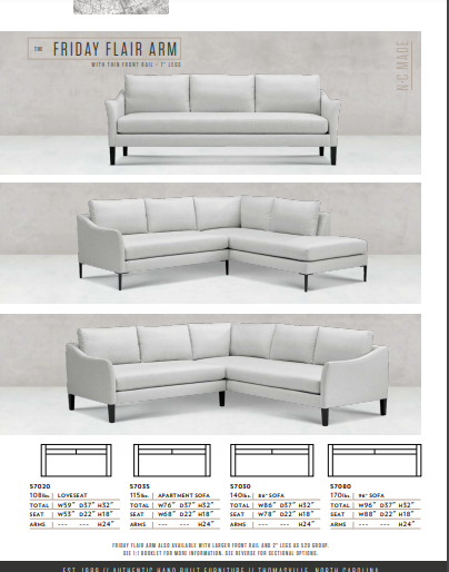 The Friday Sectional by Younger Furniture 57082