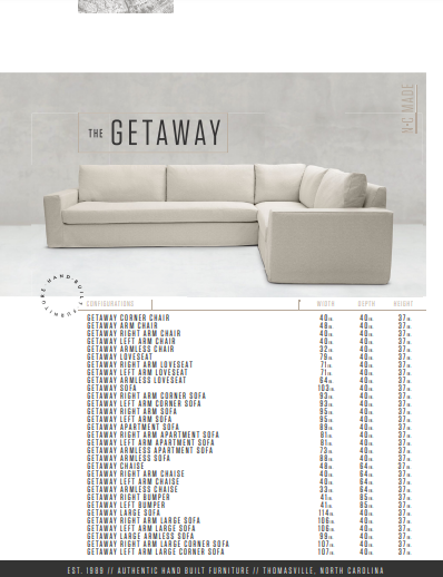 The Getaway Sectional by Younger Furniture 64734
