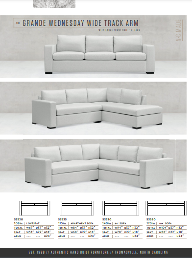 The Grande Wednesday Sectional by Younger Furniture 53532