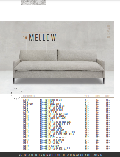 The Mellow Sectional by Younger Furniture 75522