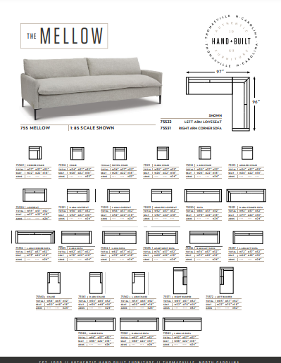 The Mellow Sectional by Younger Furniture 75522