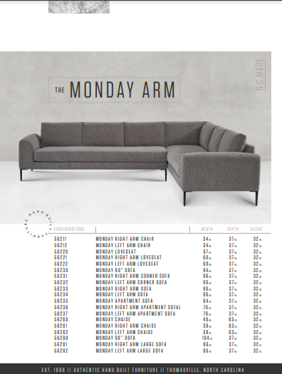 The Monday Sectional by Younger Furniture 56234